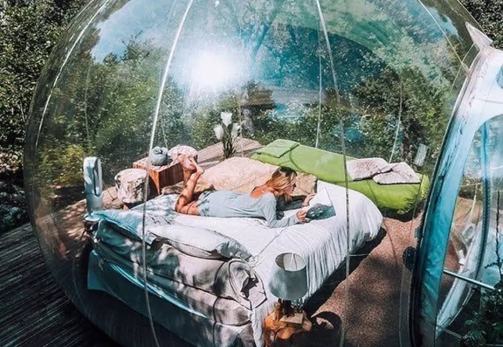 plastic bubble tent